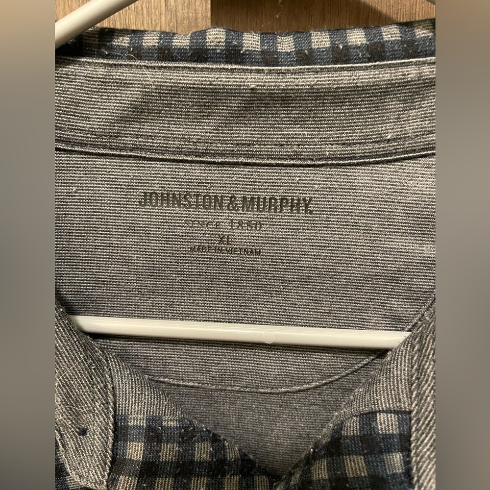 Johnston & Murphy Double Layer Button-Front Knit … - image 4